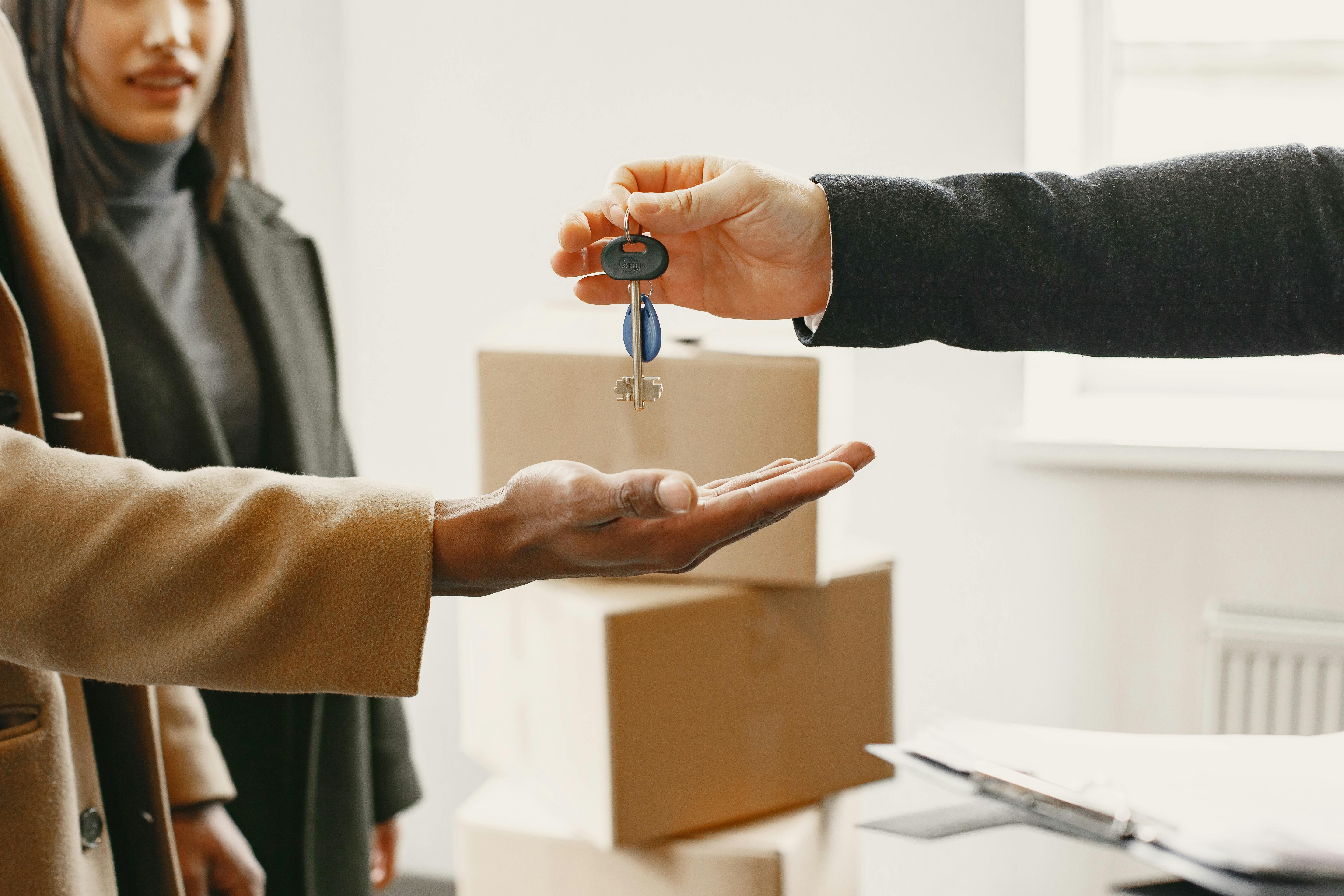 Handing over the keys to a new home